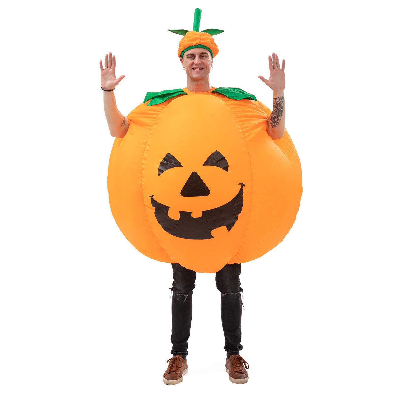 Costumes - かぼちゃの着ぐるみ、収穫祭、膨らませて着る衣装、ハロウィンパーティー、コスプレ衣装、面白いパフォーマンス用小道具