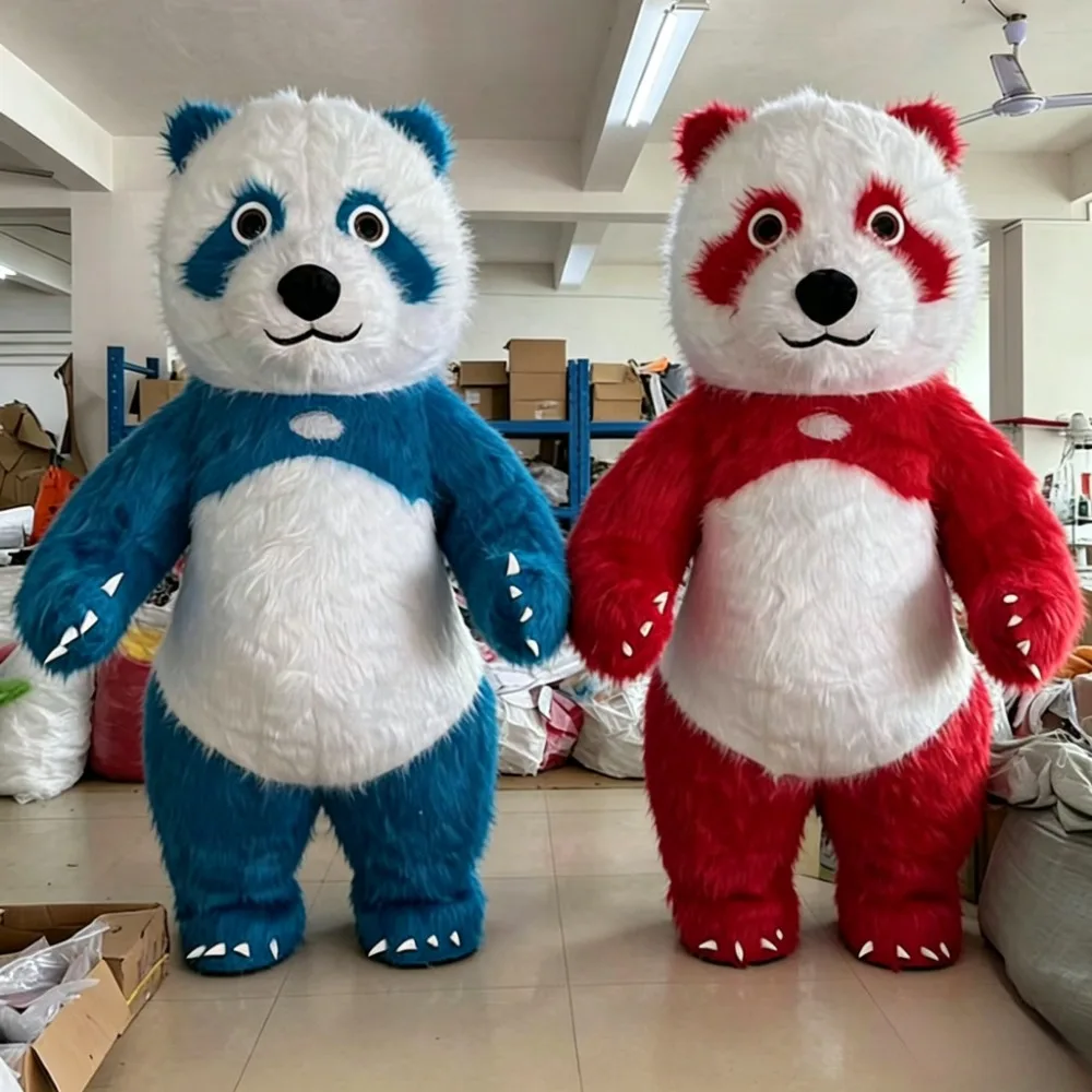 Costumes - ハロウィーンのイベントやショーで使用できる、カラフルな巨大パンダの着ぐるみ。電池や充電器は不要。