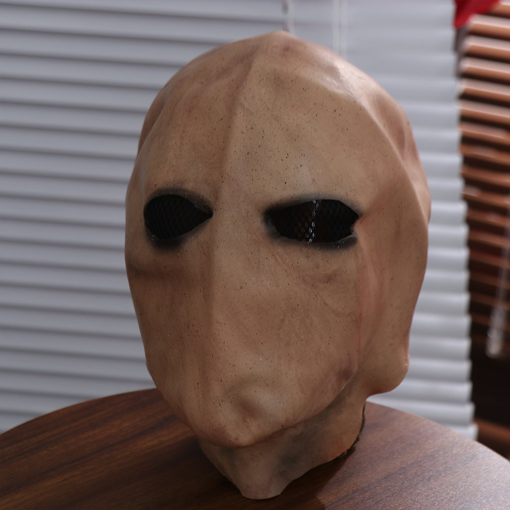 Latex Alien Mask Realistic - 顔のない男 ハロウィン スレンダーマン マスク 無毒 ドレスアップ