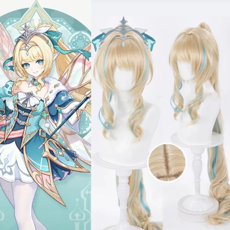 ゲーム『原神』ヴェスナ・ストリヴォザ コスプレウィッグ ロン - Anime Cosplay Wig Heat Resistant のレビューと価格
