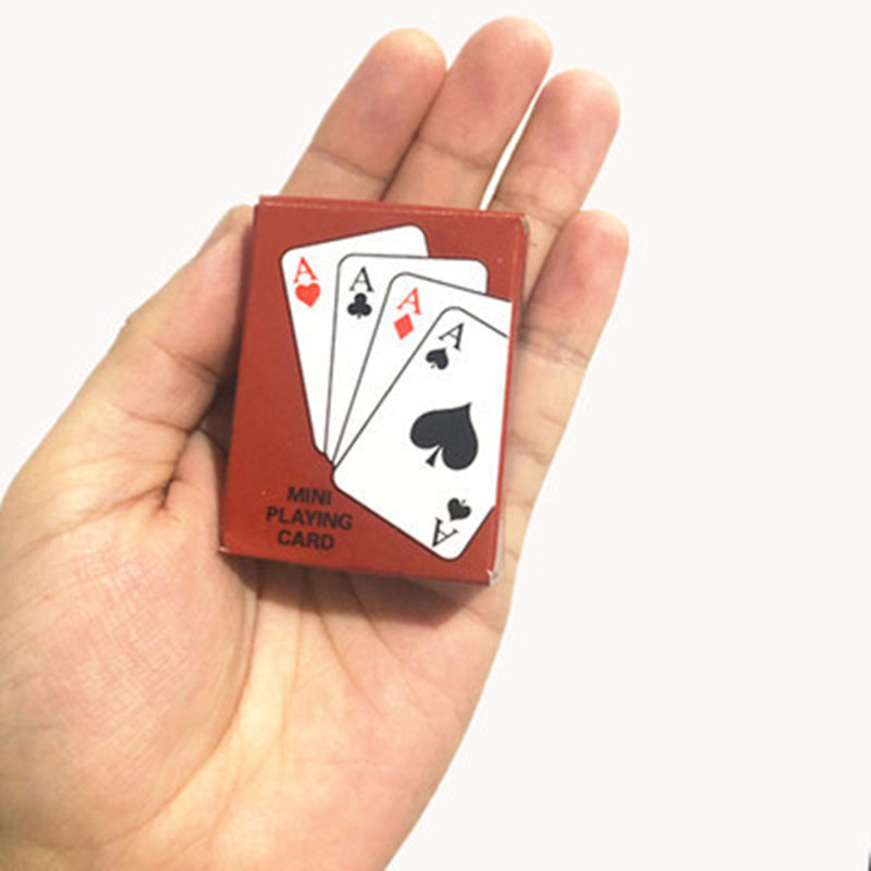 1 セットミニポーカートランプかわいいミニチュアゲーム面白い - Prank Toys のレビューと価格