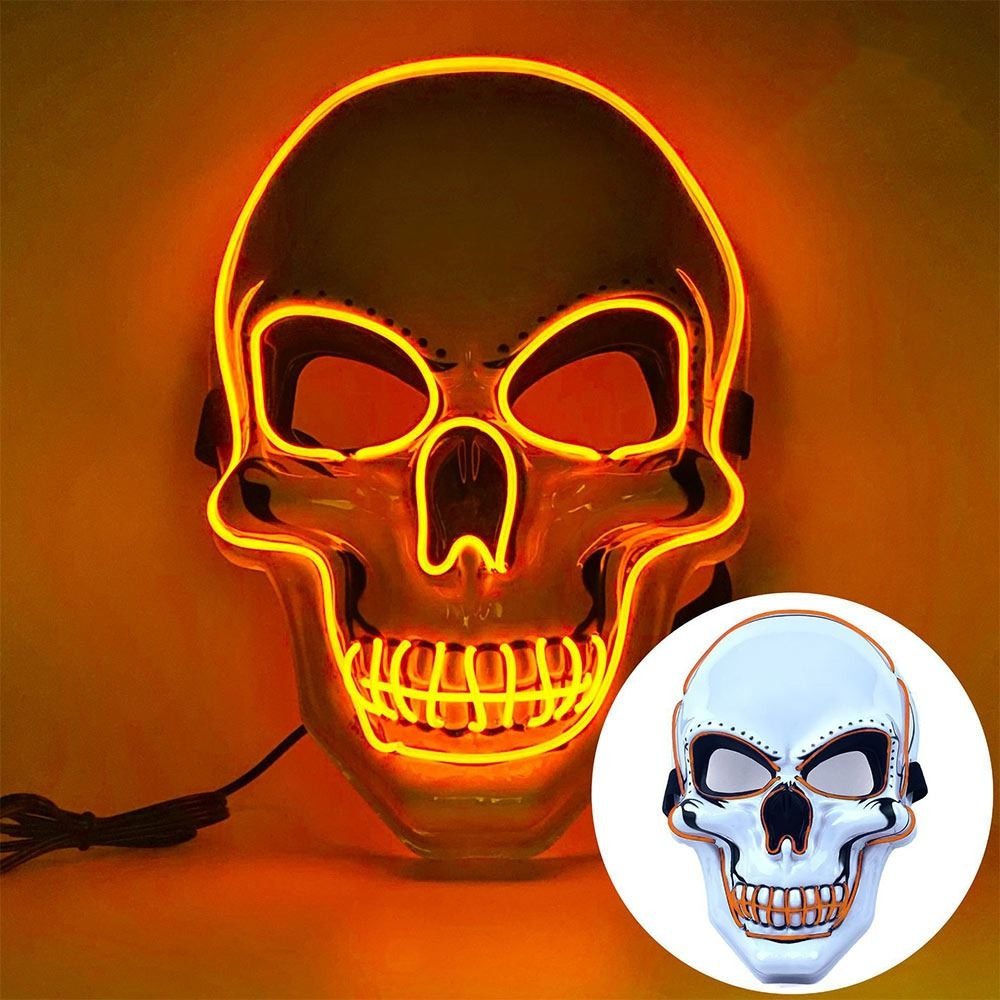 ファッションホラーハロウィンスカルマスクハロウィンコスプレ衣 - Led Purge Mask Halloween のレビューと価格