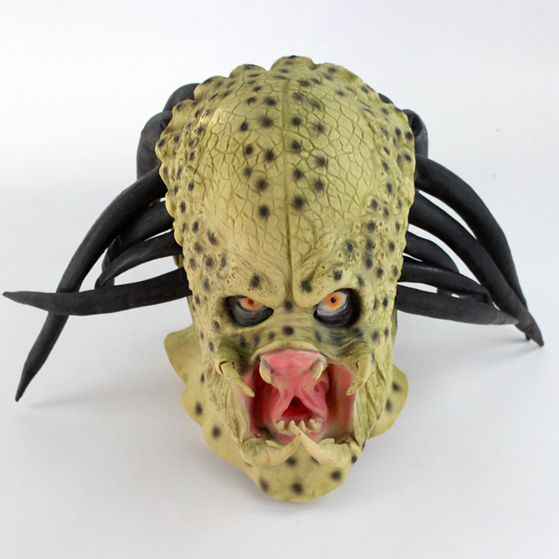 リアルなプレデターフルヘッドマスク、エイリアンデザインのラテ - Latex Alien Mask Realistic のレビューと価格