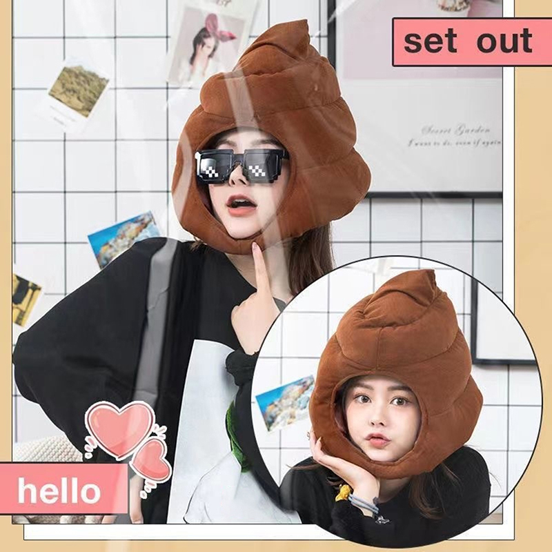 かわいい形の帽子,かわいいおもちゃ,偽のうんち,完全な帽子, - Fake Poop Gag Gift のレビューと価格