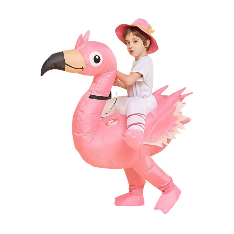 ピンクのフラミンゴの着ぐるみ、膨らませて着るコスチューム、漫 - Costumes のレビューと価格