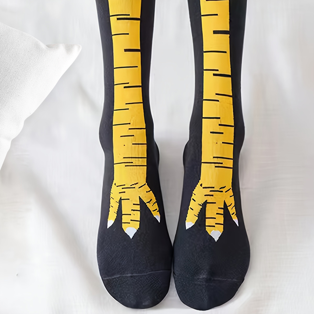 1/2/5/10足組 レディース ニーハイソックス トレンド - Funny Chicken Leg Socks のレビューと価格