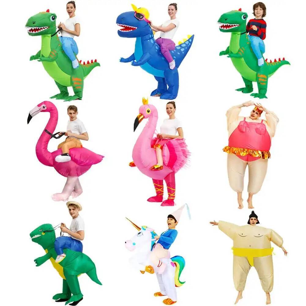 パーティーホットコスチュームマスコットコスチュームエイリアン - Inflatable Dinosaur Costume Adult のレビューと価格