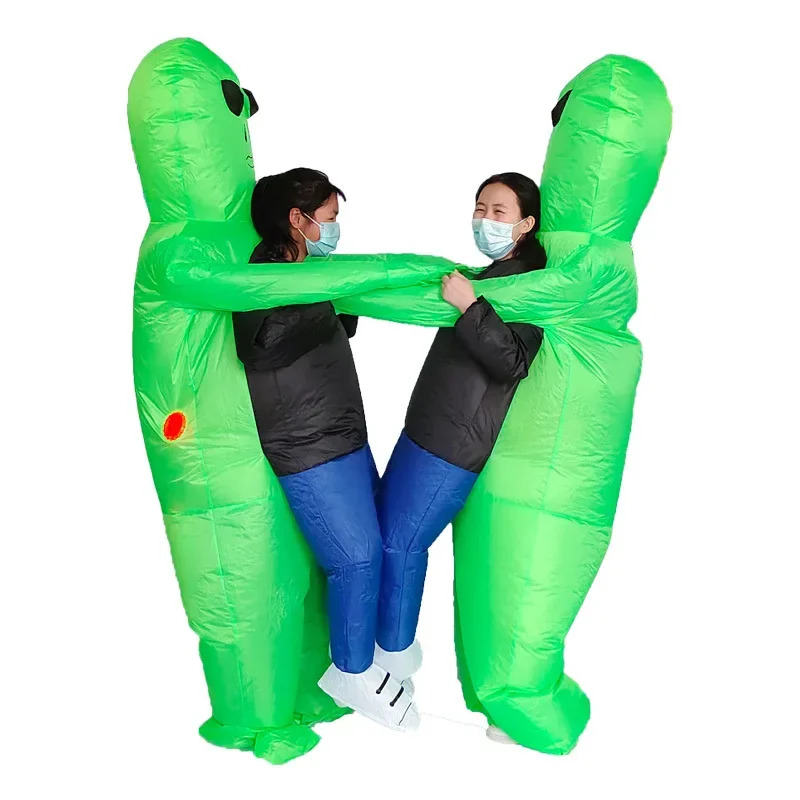そしてモンスターインフレータブルキャリーグリーンエイリアンコ - Inflatable Dinosaur Costume Adult のレビューと価格