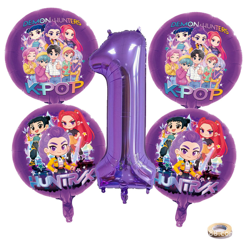 K P ホイルバルーンセット ガールズグループ 1-9 数字 - Party Supplies のレビューと価格