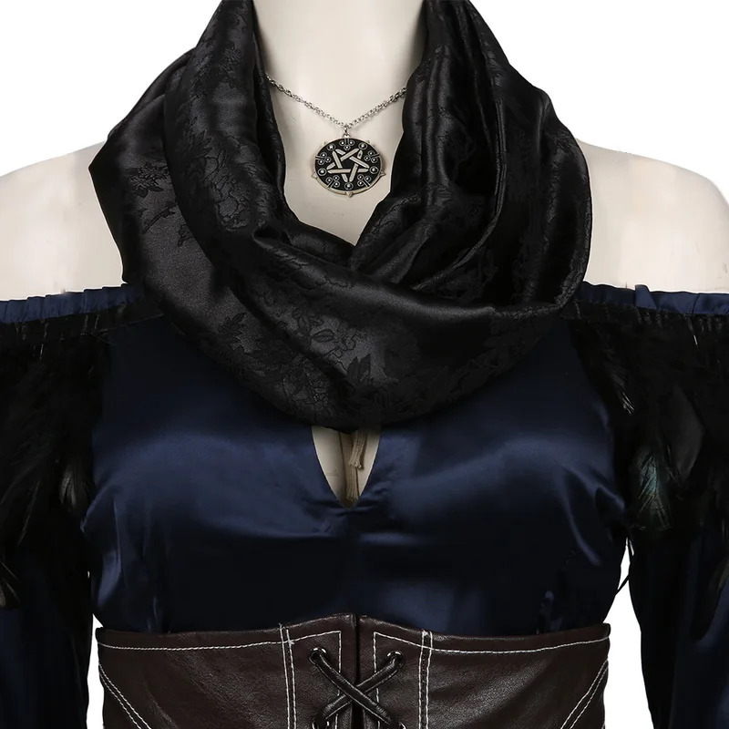 イェネファーコスプレファンタジア衣装変装女性女の子服ロールプ - Medieval Renaissance Dress Women のレビューと価格