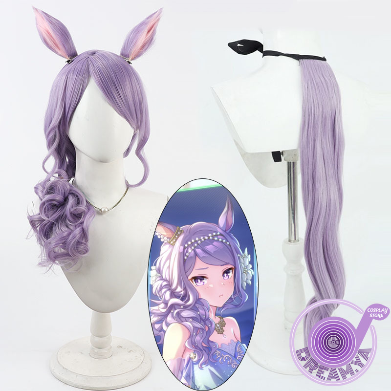 メジロ コスプレウィッグ ウマ娘 プリティーダービー パープ - Anime Cosplay Wig Heat Resistant のレビューと価格