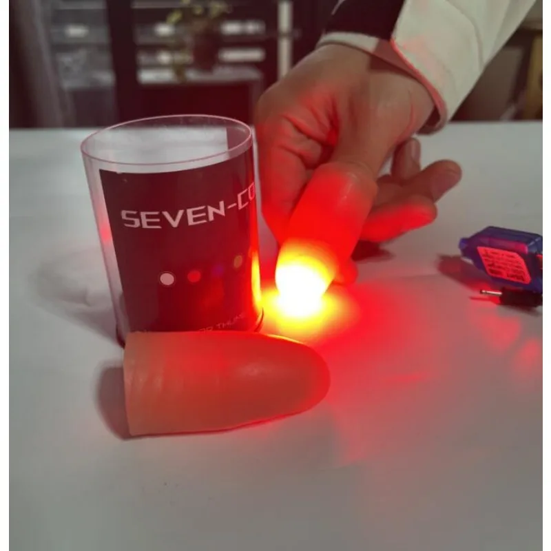 LEDライトセット,7色,超軽量,マジックトリック,プロのラ - Thumb Tip Magic Trick Set のレビューと価格