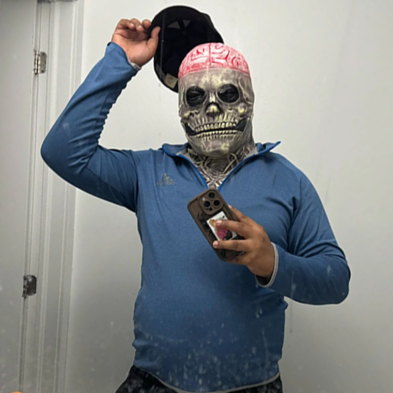 不気味な脳スケルトンマスクスカルヘッドギアコスプレ血まみれの - Led Purge Mask Halloween のレビューと価格