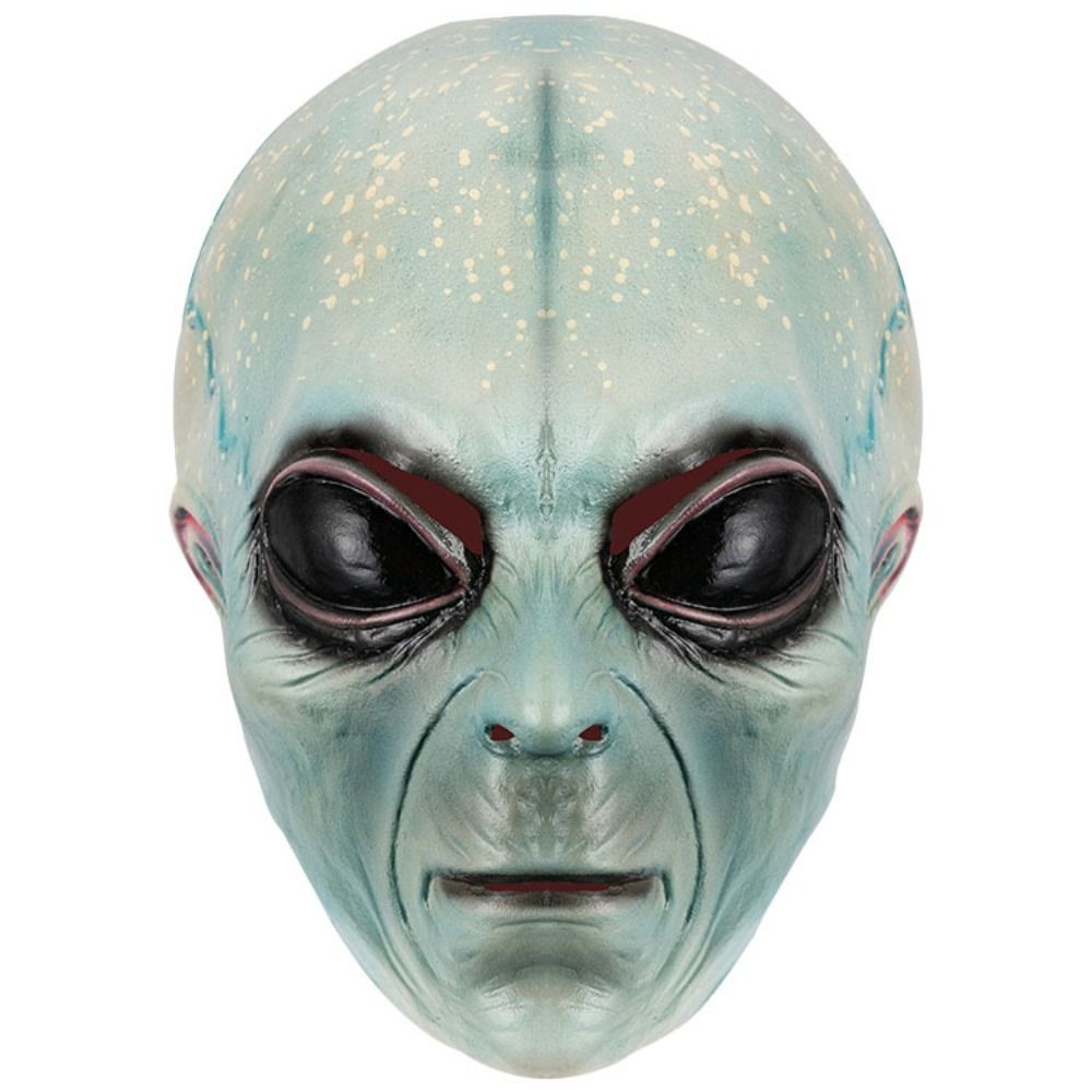 ラテックス素材のエイリアンマスク、グリーンエイリアンマスク、 - Latex Alien Mask Realistic のレビューと価格